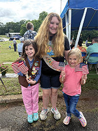 Handing Out Flags