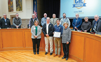 Beam Construction donates $100,000 to CCS' CTE program