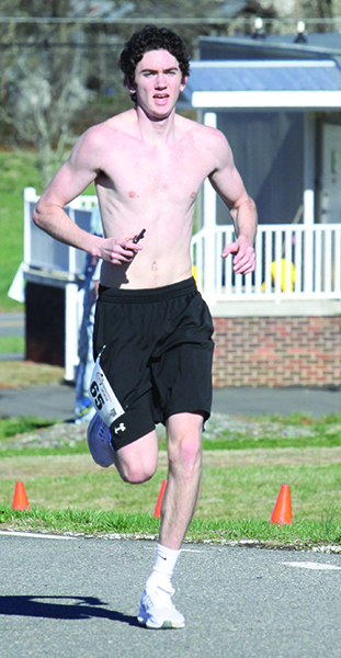 Jackson Pitcher of Cherrville was the winner of the Chasing Knobby 10K race in Casar 