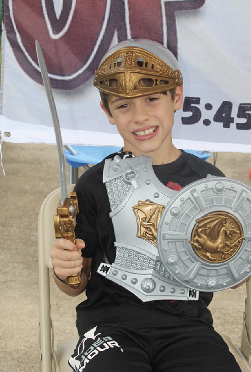 Nolan Spreading the Word about VBS!