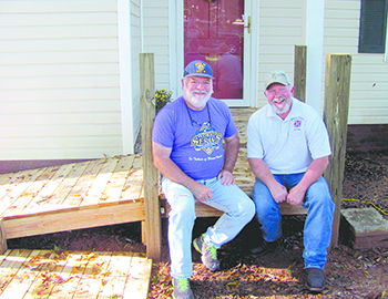 LOCAL MEN BUILD HANDICAP RAMP...