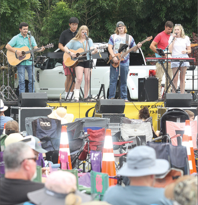 The Band Rizen plays in front of a crowd at the Fallson Fun Fest on Saturday, July 2nd. 