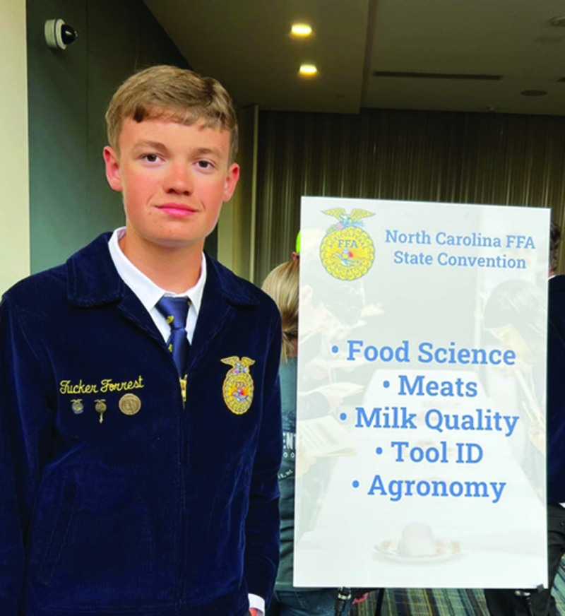 Young Tucker Forrest loves the challenges farming presents