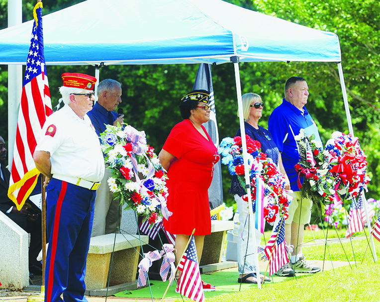 Placing of the Wreaths at the Cleveland County Memorial Service, held at Cleveland Memorial Park on May 26th, 2024. 