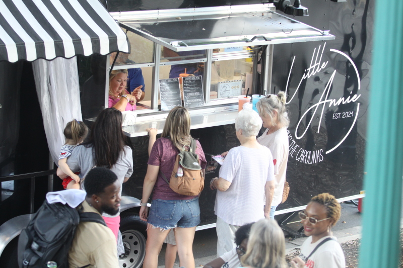 Little Annie's food truck during the Art of Sound Music Festival.