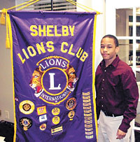 Shelby Lions Club Honors Jaron Webber