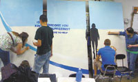 Crest Senior High Art Students Paint Mural For Hospice