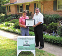 Keep Shelby Beautiful Presents April 2012 Residential Appearance Award