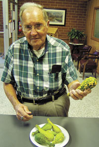 Local Man Grows Colorful Squash