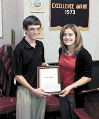 Cooper Receives Exchange Club A.C.E. Award