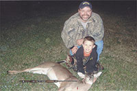 7 Year Old  Vince Jenkins Of  Kings Mtn. Gets His  First Deer