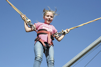 BUNGY JUMPING AT THE CLEVELAND COUNTY FAIR