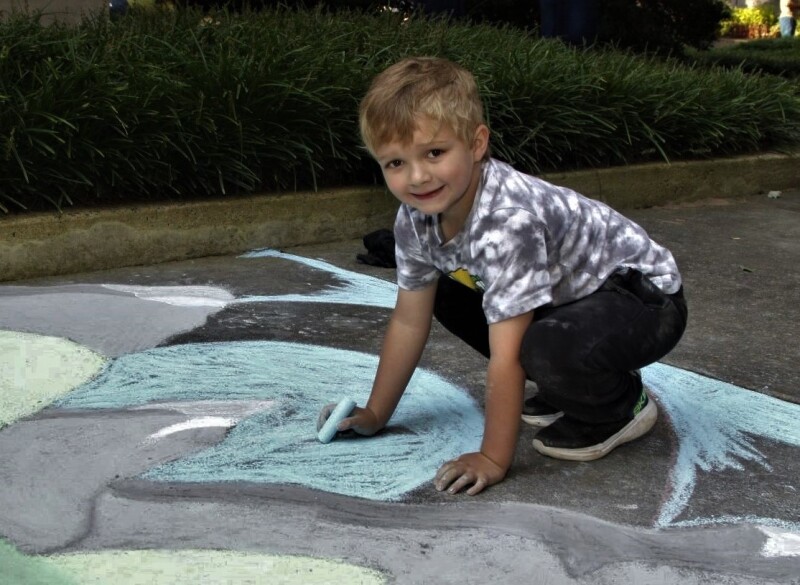 Maverick Hamrick at Chalk Fest